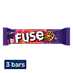 Cadbury Fuse Peanut & Caramel Filled Chocolate Bar 3x43 g (Multipack)