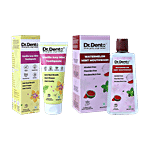 Dr.Dento Vanilla Icey Mint Toothpaste, 125 g + Watermelon Mint Mouthwash, 300 ml Combo