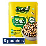 Freshcon Cooked Lobia/Cowpeas 3x250 g (Mulitpack)