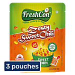 Freshcon Zesty Sweet Chili Steamed Sweet Corn Kernels With Tastemaker 3x220 g (Mulitpack)