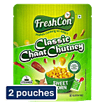 Freshcon Classic Chaat Chutney Steamed Sweet Corn Kernels With Tastemaker 2x220 g (Mulitpack)