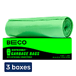 Beco Green Biofriendly Garbage Bags - Large, 60.96 x 81.28 cm 3x15 pcs (Multipack)
