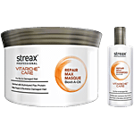 Streax Professional Vitariche Care Repair Max Shampoo, 300 ml + Masque, 200 g Combo