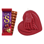 bb Combo Cadbury Dairy Milk Silk Fruit & Nut 129 g + Valentine Heart Shaped Candle 1 pc Combo (2 items)