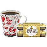 bb Combo Ferrero Rocher Hazelnut & Milk Chocolate 200 g + Zing Ceramic Coffee Mug 340 ml Combo (2 items)