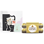 bb Combo Ferrero Rocher Hazelnut & Milk Chocolate 200 g + FNP Love Knot Gift Set 3 pcs Combo (2 items)