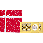 bb Combo Ferrero Rocher Hazelnut Chocolate 100g + Creative Space Gift Wrap 20×18 cm 1pc Combo (2 items)