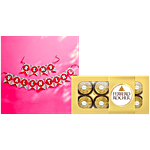 bb Combo Ferrero Rocher Hazelnut Chocolate 100 g+Be My Valentine Banner 11x6 cm Combo (2 items)