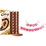 bb Combo Galaxy Smooth Milk Chocolate Bar 110 g+ Be My Valentine Banner 11 x 6 cm Combo (2 items)