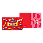 bb Combo Snickers Minis Valentine Chocolates 195.5 g + Oye Happy Cutest Valentine Card Combo (2 items)