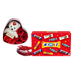 bb Combo Snickers Minis Valentine Chocolate Pack 195.5 g+ Desidiya Teddy & Rose Box 1 pc Combo (2 items)