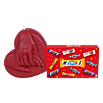 bb Combo Snickers Minis Valentine Assorted Chocolate 195.5g + Prosperro Lumo Heart Candle Combo (2 items)