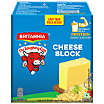 Britannia The Laughing Cow Processed Cheese Block - Goodness Of Cows Milk 1 kg Carton