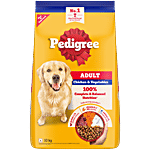 Pedigree Adult Dry Dog Food, Chicken & Vegetables, 10 kg, 3 kg, 100% Complete & Balanced Food for Adult Dogs 10 kg