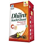 Dhara Oil - Mustard (Kachi Ghani), 1 L Carton