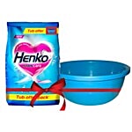 Henko Detergent Powder - Stain Care, Oxygen 5 kg (Get Tub Free)