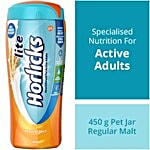Horlicks Lite Health & Nutrition Drink - Regular Malt Flavour 450 g Jar
