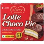 Lotte Choco Pie - Original, With Rich Marshmallow, No Preservatives 28 g (Pack of 12)