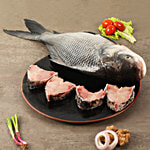 fresho! Catla Fish Curry Cut/Bengali Cut With Head 450 g (6-12 pcs)