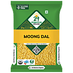 24 Mantra Organic Organic Yellow Moong Dal/Hesaru Bele 1 kg Pouch