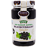 Stute  Blackcurrant Extra Jam - No Sugar Added, Imported 430 g Jar