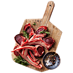 Fresho Mutton - Chop End, 6-8 pcs, Antibiotic Residue-Free, Growth Hormone-Free 500 g