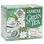 Mlesna Flavored Green Tea Bags - Jasmine 50 Bag x 2 gm Each Carton 100 gm