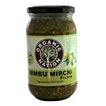 Organic Nation Pickle - Nimbu Mirch 400 g Bottle