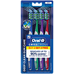 Oral-B Criss Cross Gum Care Toothbrush - With Extra-Long Power Tip Bristles, Soft 2 pcs (Buy 2 Get 2 Free)