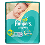 Pampers  Baby Diapers - Dry, Small 22 pcs 