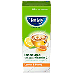 Tetley Green Tea Immune With Added Vitamin C, Lemon & Honey 150 g (100 Bags x 1.5 g each)