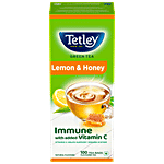 Tetley Green Tea - Lemon & Honey, Rich In Antioxidants 140 g (100 Bags x 1.4 g each)