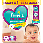Pampers  Active Baby Taped Diapers - M 90 pcs