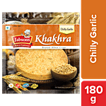 JABSONS Khakhra - Roasted Wheat Crisps, Chilly Garlic 180 g
