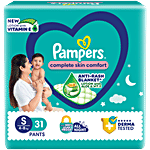 Pampers  Complete Skin Comfort Diaper Pants - S, 4-8 kg 31 pcs