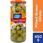 American Garden  Olives Pitted - Green 450 g