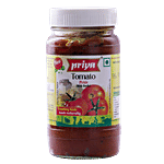 Priya Pickle - Tomato (With Garlic) 500 g Bottle