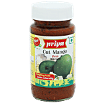 Priya Pickle - Cut Mango (With Garlic) 300 g Bottle