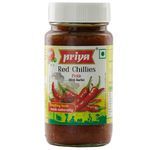 Priya Pickle - Red Chillies With Garlic 300 g Bottle