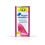 Head & Shoulders Anti Dandruff Shampoo - Smooth & Silky 7 ml Pouch