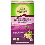 Organic India Tulsi Green Tea - Jasmine, Certified Organic 45 g (25 Bags x 1.8 g each)