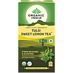 Organic India Tulsi Sweet Lemon Tea - Certified Organic 45 g (25 Bags x 1.8 g each)