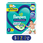 Pampers  Baby-Dry Diaper Pants - Small, 4-8 kg, Lotion with Alo 7 pcs