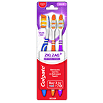 Colgate ZigZag Anti-Bacterial Toothbrush - Medium 3 pcs