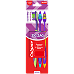 Colgate ZigZag Medium Bristle Toothbrush 3 pcs