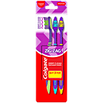 Colgate ZigZag Medium Bristle Toothbrush 3 pcs