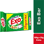Exo Anti-Bacterial Dishwash Bar 125 g (100 g + 25 g Extra)