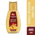 Dabur Almond Hair Oil - With Keratin Protein, Soya Protein & 10X Vitamin E 485 ml 