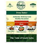 HASIRU Dosa Batter - Natural, Authentic, No Preservatives, Healthy Breakfast 500 g Pouch