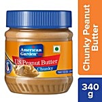 American Garden Chunky U.S.Peanut Butter 340 g Jar
